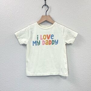 Rabbit Skins “I Love My Daddy” Graphic Tee – Kids Size 4